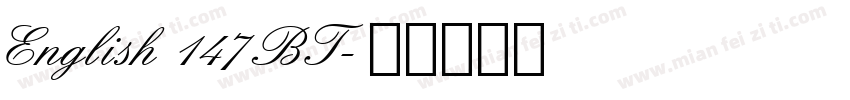 English 147 BT字体转换
